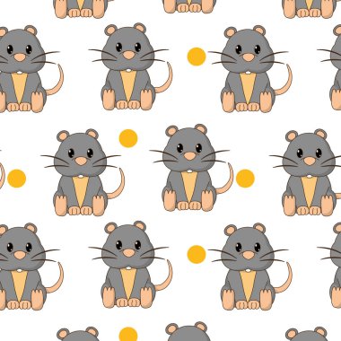 fare sevimli vahşi hayvan karakter arka plan