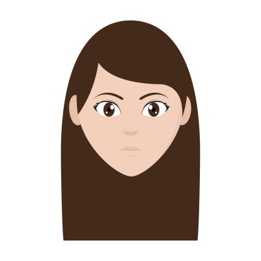 kadın baş kullanıcı yüz ifadesi ile