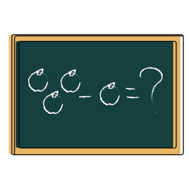 İzole blackboard tasarım