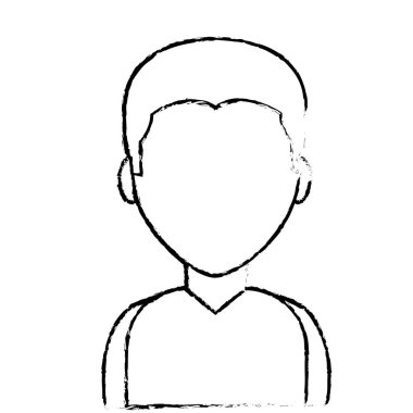 Oğlum avatar çocuk çocukluk ve küçük insanlar Tema Isolated vektör çizim tasarım