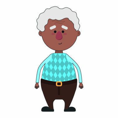 Büyükbaba çizgi film tasarımı