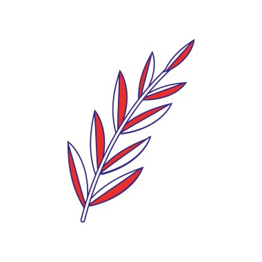 İzole yaprak tasarımı