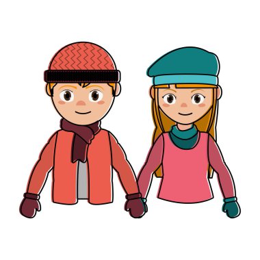 Çift kış kumaş tasarımı ile