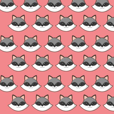 Rakun tasarım karikatür