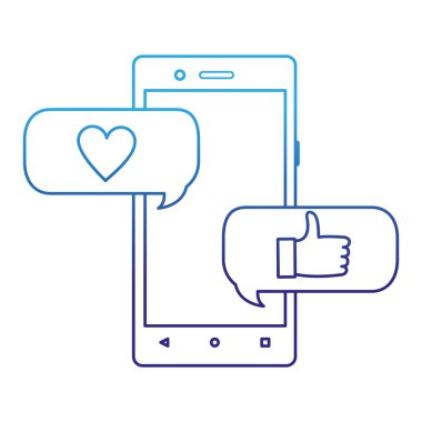 Smartphone aygıt becerikli alet ve teknoloji Tema izole tasarım vektör çizim