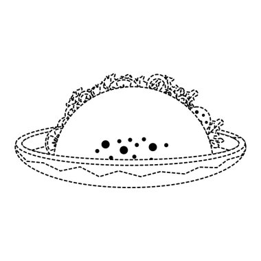 İzole taco tasarım