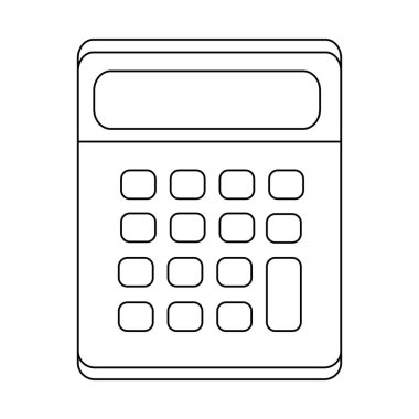 İzole hesap makinesi tasarım