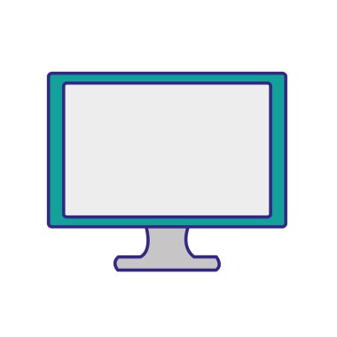 Bilgisayar aygıtı becerikli alet ve teknoloji Tema izole tasarım vektör çizim