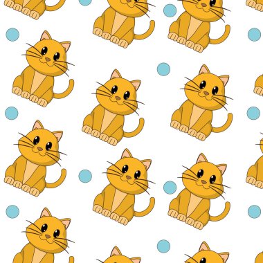 mutlu kedi sevimli hayvan karakter arka plan