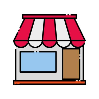 Kesikli çizgi iş mağaza satış modern butik