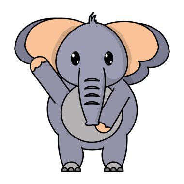 el kadar sevimli fil vahşi hayvanla