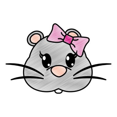 rendelenmiş dişi fare baş sevimli hayvan