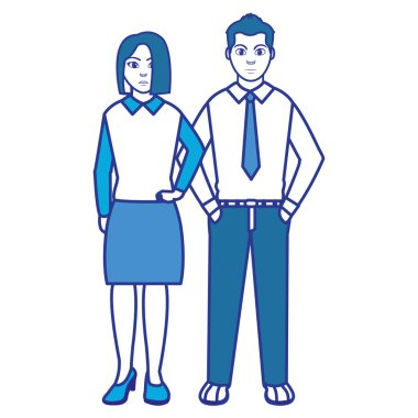 giysilerini ve saç modeli ile renk zarif iş adamları Tasarla