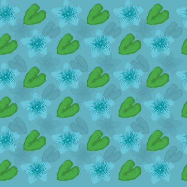 Tropik yapraklar tasarım