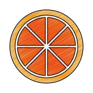 Yalıtılmış turuncu tasarım