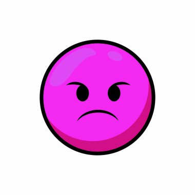 Yüz ifade karikatür karikatür ve Tema izole tasarım vektör çizim karakter