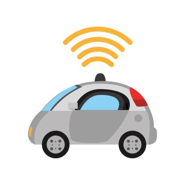 renk gölge polis arabası ile dijital wifi bağlantı