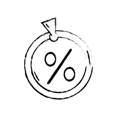 Grunge etiket etiket perccent fiyat işareti ile
