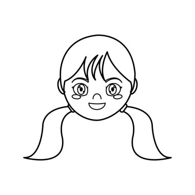 Kız çizgi film tasarım