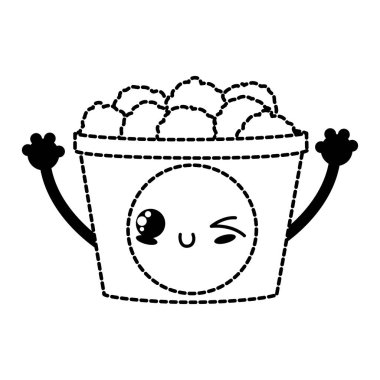 Lokanta kentsel ve lezzetli menü Tema izole tasarımını vektör çizim tavuk