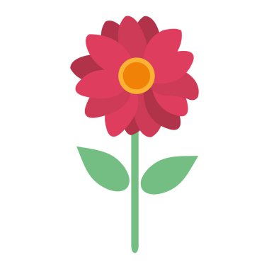 doğa yaprakları ve yaprakları ile renkli güzel çiçek