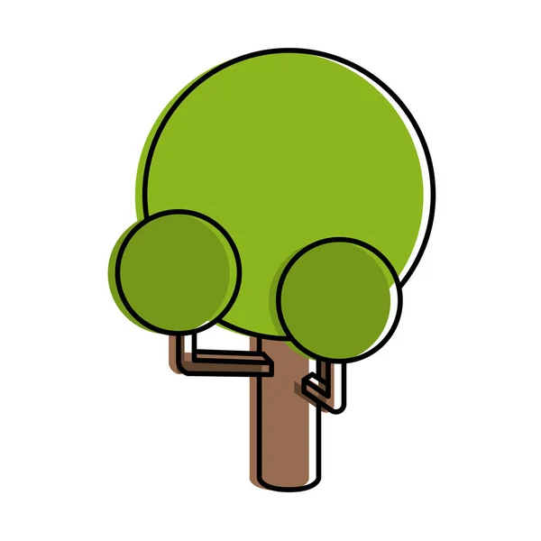 Isometrisk Tree design — Stock vektor