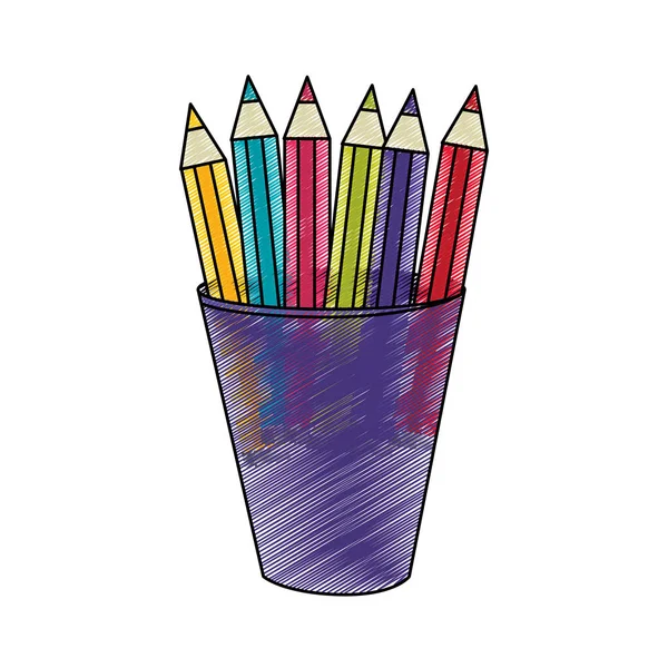 Desenho de lápis isolados — Vetor de Stock