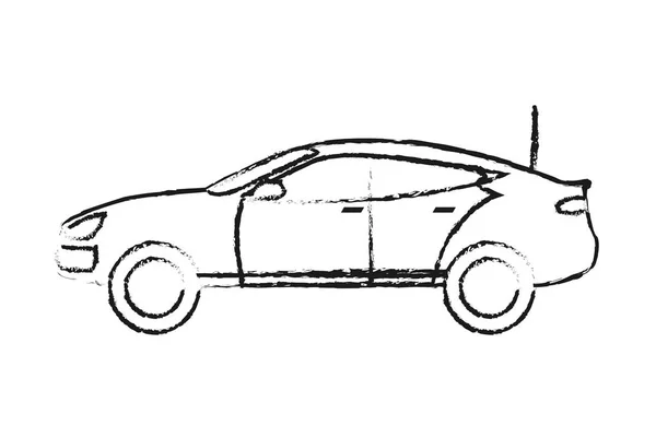 带车门和车顶设计的格格汽车运输 — 图库矢量图片