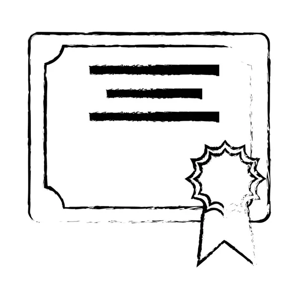 Conception de certificat isolé — Image vectorielle