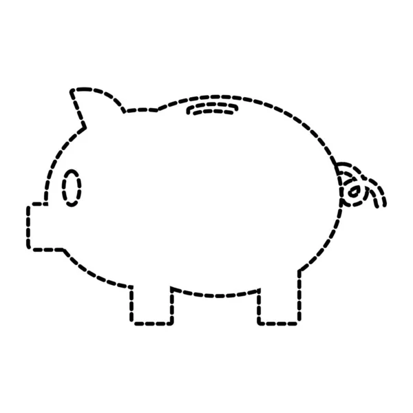 Ізольована piggy дизайн — стоковий вектор