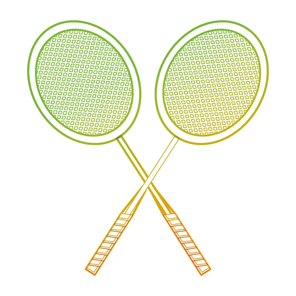 Badmintonschläger-Design — Stockvektor