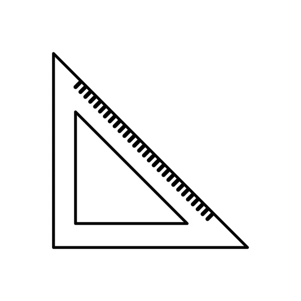 Conception de la règle isolée — Image vectorielle
