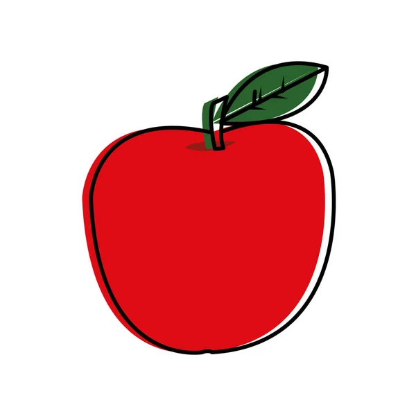 Diseño de manzana aislada — Vector de stock