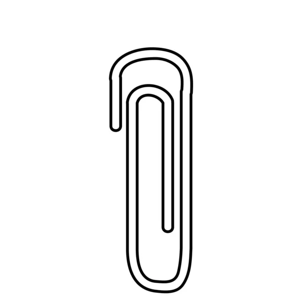 Geïsoleerde paperclip design — Stockvector