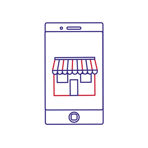 Diseño de smartphone aislado — Vector de stock