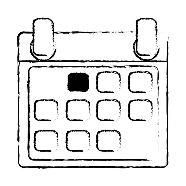 Diseño de calendario aislado — Archivo Imágenes Vectoriales