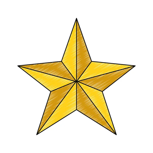 Изолированная звезда — стоковый вектор