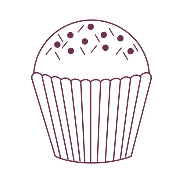 孤立的松饼设计 — 图库矢量图片