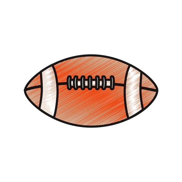 Pallone da football americano design — Vettoriale Stock