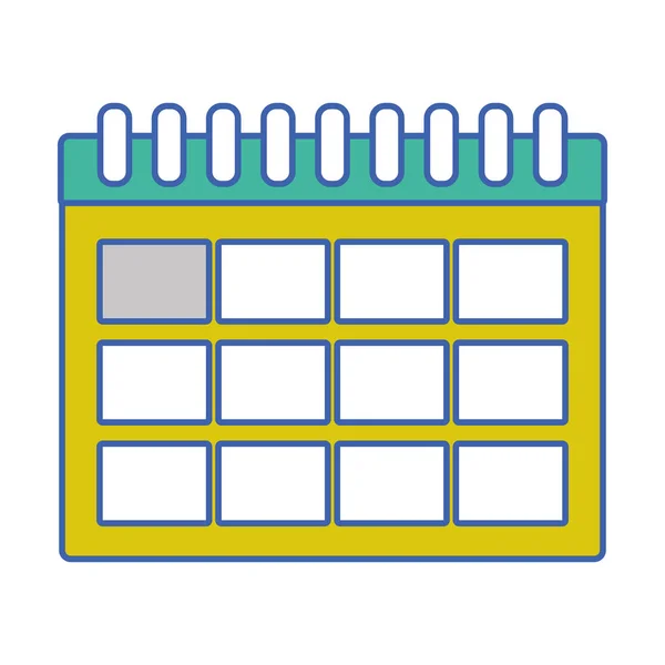 Calendar information day to organizer event — Stock Vector