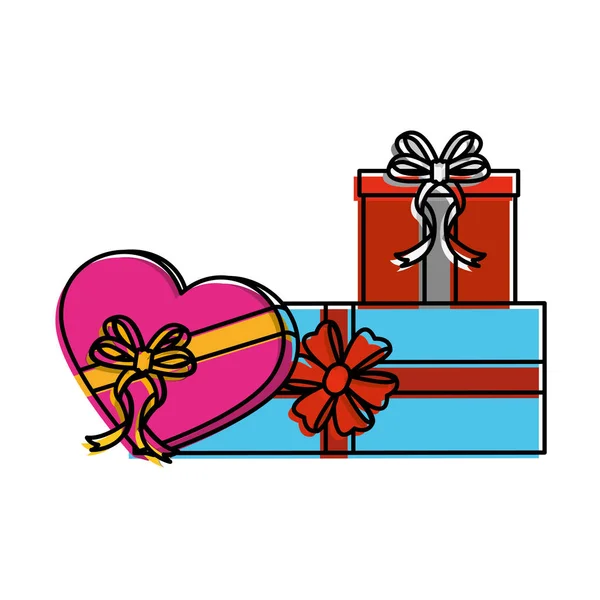 Diseño de regalos aislados — Vector de stock