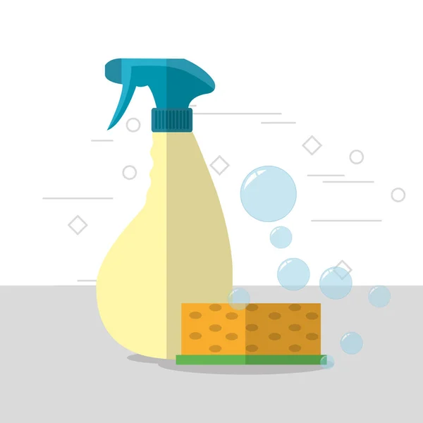 Cleaning service design — Stock Vector