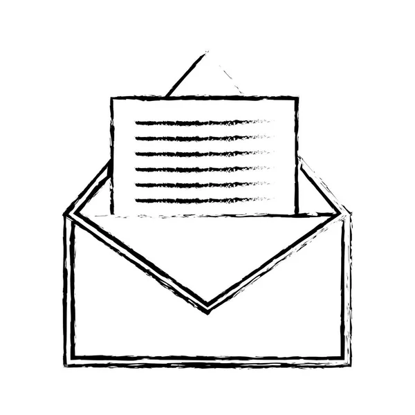 ビジネス文書手紙電子メール グランジ — ストックベクタ