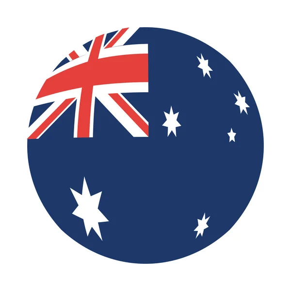 オーストラリアのボタン デザイン — ストックベクタ