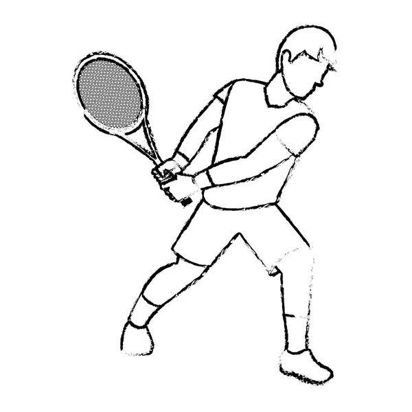 Diseño de jugador de tenis — Archivo Imágenes Vectoriales