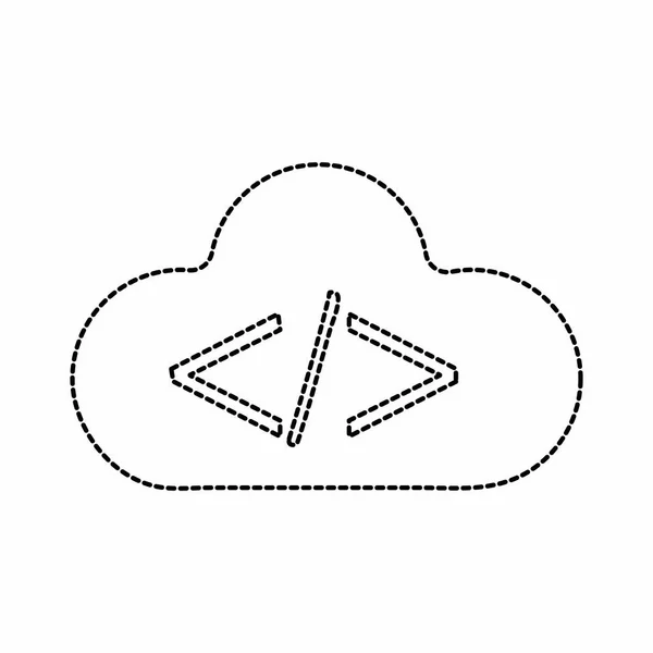Cloud computing design — Stock Vector