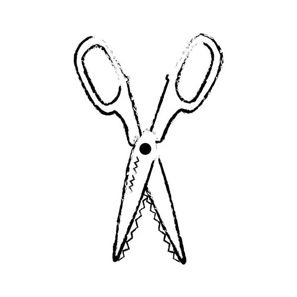 Isolerade scissor design — Stock vektor