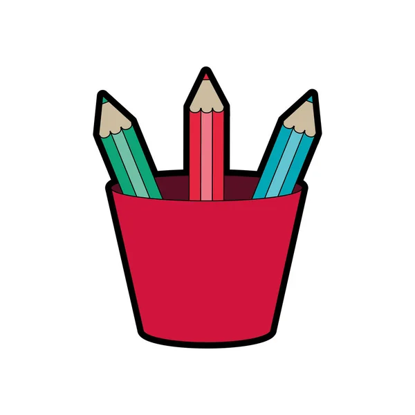 Desenho de lápis isolados — Vetor de Stock