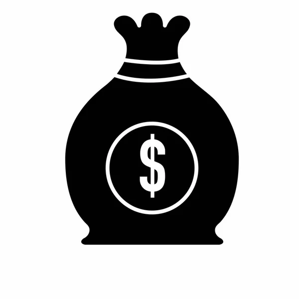 Isolated money bag design — Stock Vector