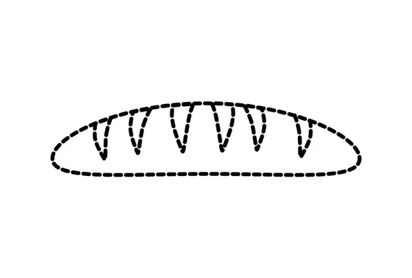 Brood Van Bakkerij Voedsel Culinaire Winkel Geïsoleerde Themaontwerp Vectorillustratie — Stockvector